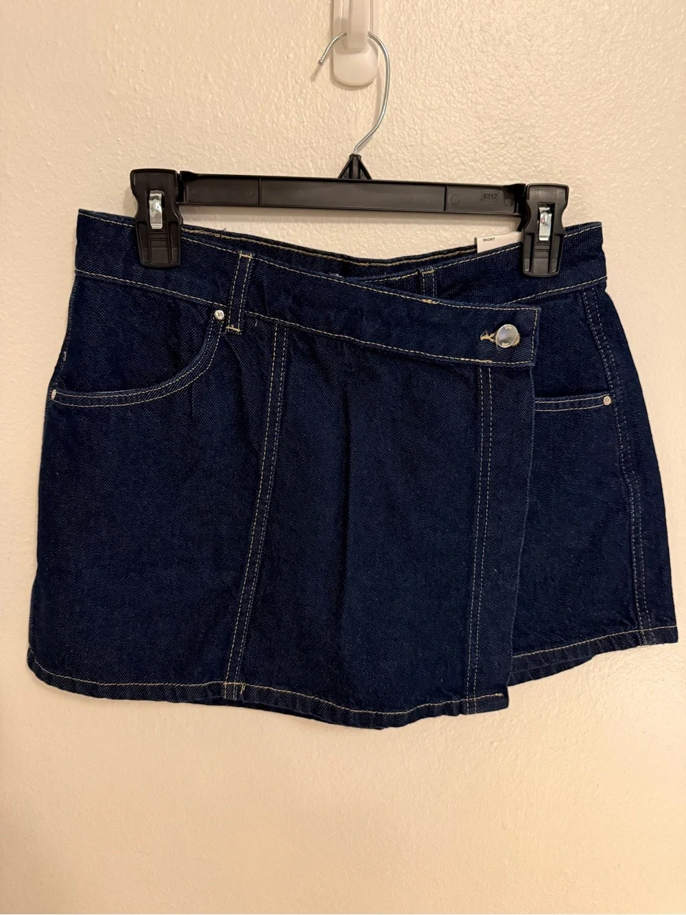Zara Denim Crossover Skort